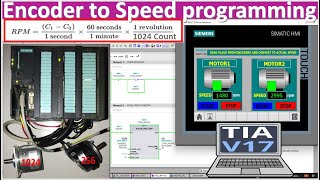 PLC S7-300 connect with encoders and convert to speed