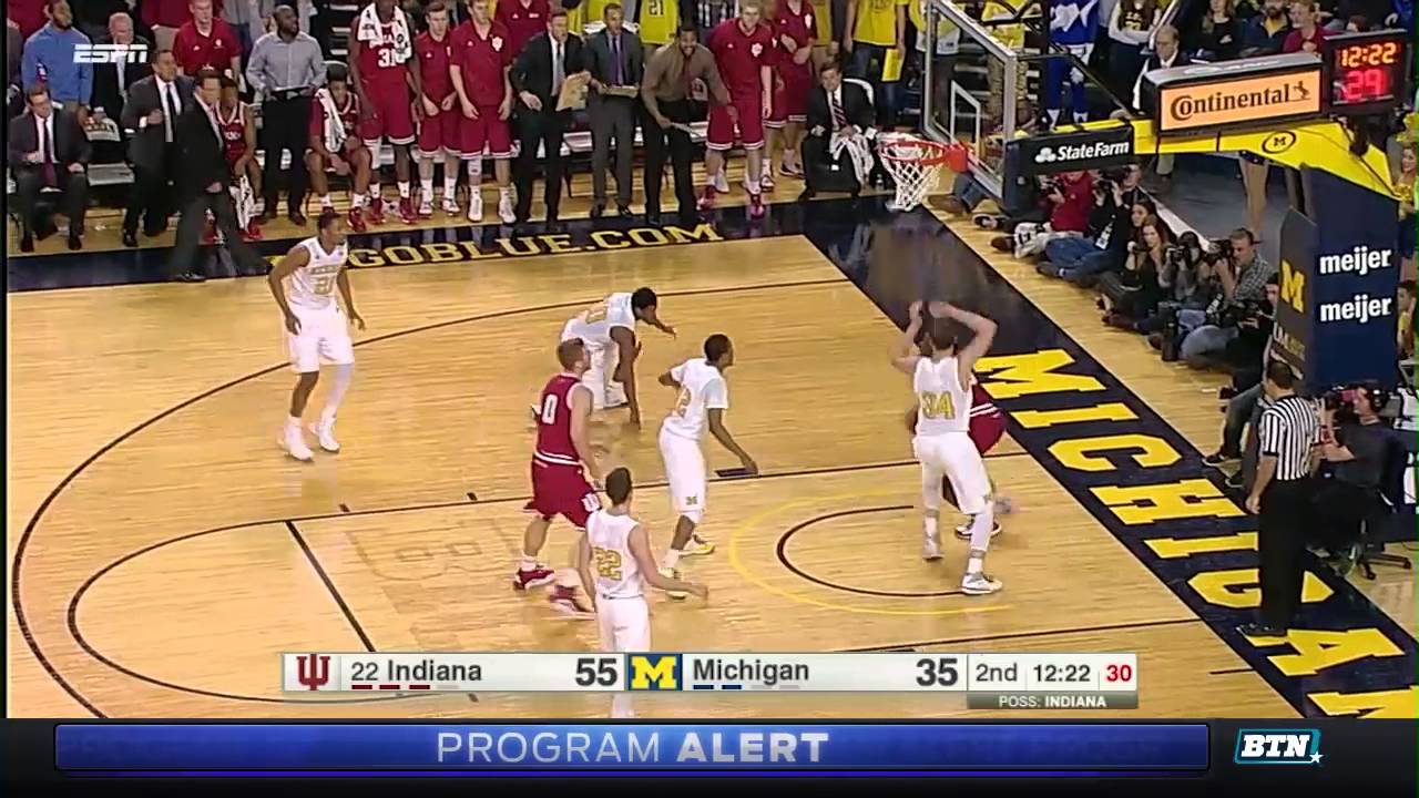 Indiana At Michigan - Men's Basketball Highlights - YouTube