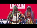 Blame It On Kway Stunts On Us In Colorful Cardi B-Inspired Coat During His LMAO! Award Speech