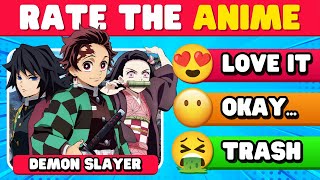 RATE THE SHONEN ANIME 💪⚔️ Anime Tier List🔥Anime Quiz