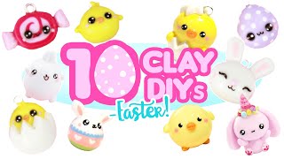 10 Clay DIYs- EASTER THEME!- CUTE Polymer Clay Compilation!