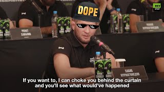 Khabib's savage reply to reporter after he asked silly question