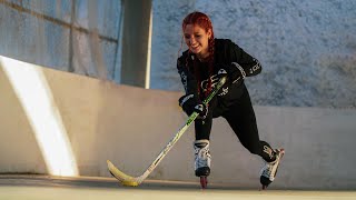 Como jogar Hockey iniciante com patins inline