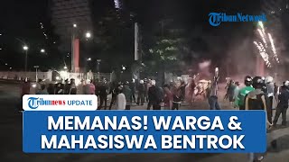 Demo di Makassar Ricuh, Mahasiswa dan Warga Terlibat Bentrok, Polisi Turun Tangan