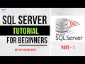 SQL Server Tutorial - Part1 || Create Database Tables || Insert Update Delete without Queries