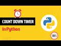 Python CountDown Timer | Count Down Timer in Python | Python Timer Countdown