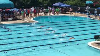 2018 NVSL All Stars: 9-10 Girls 25m Fly Heat 2