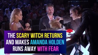 The Scary Witch Returns and Makes Amanda Holden Runs Away With Fear | BGT 2022