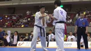 【新極真会】第18回全関東空手道選手権大会　中量級 準決勝　1　SHINKYOKUSHINKAI KARATE