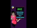 Selecting Columns in a DataFrame in Python