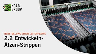 Entwickeln – Ätzen - Strippen | Herstellung einer Leiterplatte Schritt 2.2