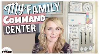 FAMILY COMMAND CENTER || Home Organization Ideas with DOLLAR TREE Items