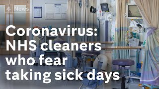 Coronavirus: UK low-paid hospital cleaners fear taking sick days