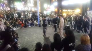 [댄스팀 맥스 Maxxam] (버스킹 분위기) 홍대 댄스버스킹 20170404화 [Korean Hongdae Kpop Dance Busking]