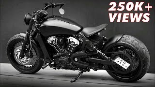 Custom Built Indian Scout Bobber | Exhaust sound & Walk Around | Modified Indian Scout Bobber