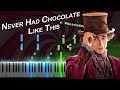 Never Had Chocolate Like This (From Wonka) Piano Tutorial