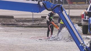 Jackhammers \u0026 Heavy Machinery:  Students get hands on for construction career days