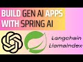 01. Spring AI : Build generative AI applications using SpringBoot and Java