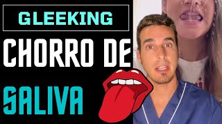 GLEEKING challenge ¿Cómo hacerlo? - CHORRO de SALIVA debajo de la lengua #shorts