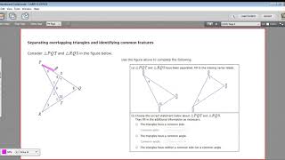 Separating overlapping triangles