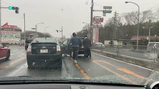 ムーヴ煽り運転！道路で喧嘩の様子！