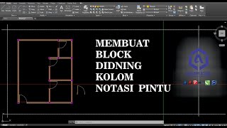 AUTOCAD TIPS AND TRICK TO MAKE WALL BLOCK COLUMN AND DOOR NOTATION