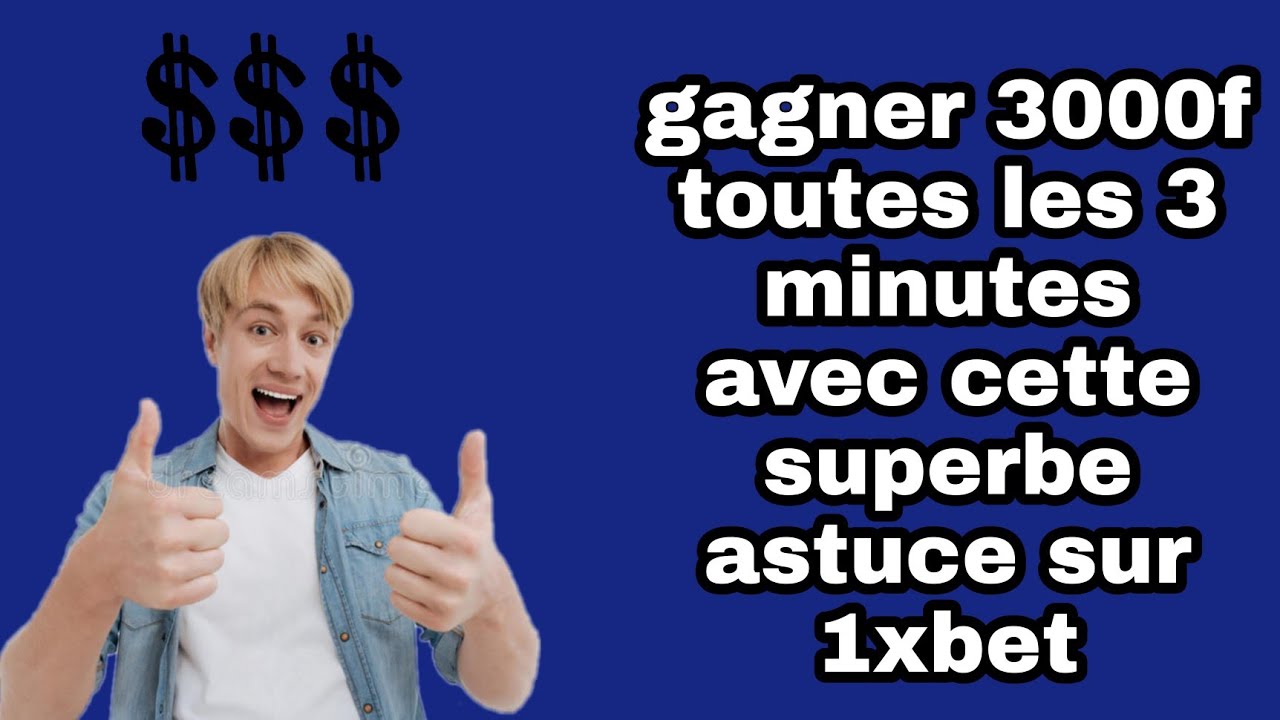 Gagner Beaucoup D'argent Sur 1xbet Avec Cette Superbe Méthode - YouTube