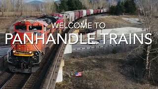 Catching an eastbound BNSF train with a drone - Sandpoint, Idaho 🇺🇸