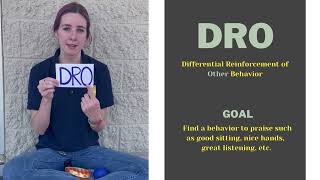Differential Reinforcement (DRO, DRA, DRI)- ABA therapy