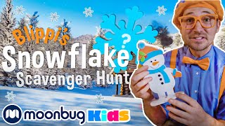 Blippi's Snowflake Scavenger Hunt | Blippi's Holiday Movie - Christmas Scavenger Hunt for Kids 🎄🎅