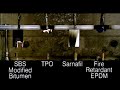 roofing material fire performance test