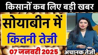 07 जनवरी 2025 सोयाबीन 4,700 ?Soyabean bhav Soyaka rate, Soyabean mandi bhav aaj ka bhav तेजी रिपोर्ट