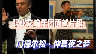 门德尔松《仲夏夜之梦》｜小提琴乐队片段练习3｜Scherzo from Midsummer Night's Dream (Violin Excerpt)