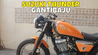 Suzuki Thunder 125 Bratstyle Modification (British Style)