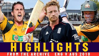 Tait Bowls 100 MPH, Hussey & Collingwood Score Big Runs! | Classic ODI | England v Australia 2010