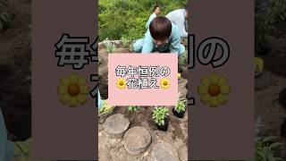 弘前に向かって行く7号線から環状線に曲がる側道の花壇にて、花植えを行いました🌼　#藤本建設 #青森県 #青森市 #青森 #建設会社 #出世大太鼓