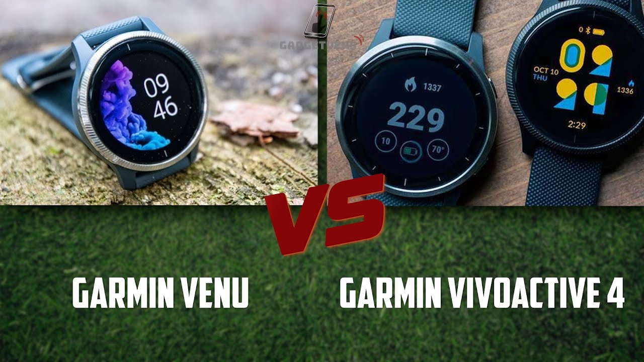 Garmin Venu Vs Garmin Vivoactive 4 - Sports Watch Comparison - YouTube