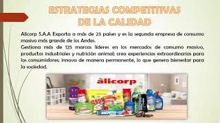 Estrategias de calidad de Alicorp