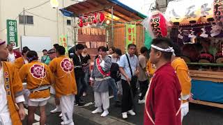 令和元年吉川八坂祭り『若葉会,共和會·下町·下河岸』3機共演