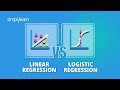 Linear Regression vs Logistic Regression | Machine learning Algorithms Explained | Simplilearn