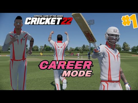 CRICKET 22 | CAREER MODE PART 1 | THE DEBUT CENTURY - YouTube