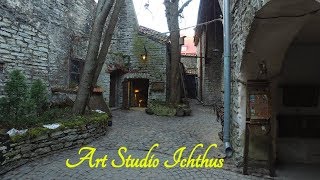 Art studio Ichthus - hidden within the cellars beneath Tallinn’s medieval monastery.