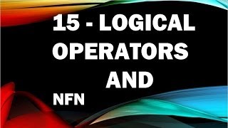 java tutorials urdu NFN 15 logical operators AND