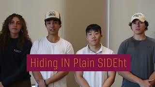 Fall 2023 CMDA Capstone Projects - Hiding IN Plain SIDEht