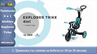 Детска триколка Globber Explorer Trike 4 в 1