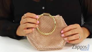 Jessica McClintock Gwen Ball Mesh Ring Wristlet Pouch Clutch SKU: 8980842