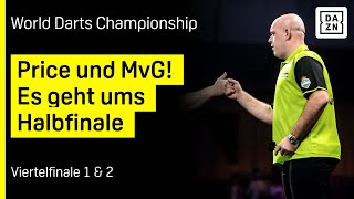 Der Kampf ums Halbfinale ist eröffnet: Viertelfinale 1 \u0026 2 | Darts WM 25 | DAZN Highlights