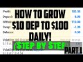 (BEST TRICKS)Volatility 75 to grow small $10 - $100 daily!(PART 1)