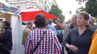 Bratwurst für 2 Euro  Bergmannstraßenfest 2017 Berlin Kreuzberg