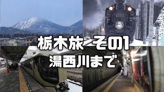 鬼怒川でSL撮影後、特急券無しで特急リバティで湯西川へ 1泊2日の栃木旅 パート1